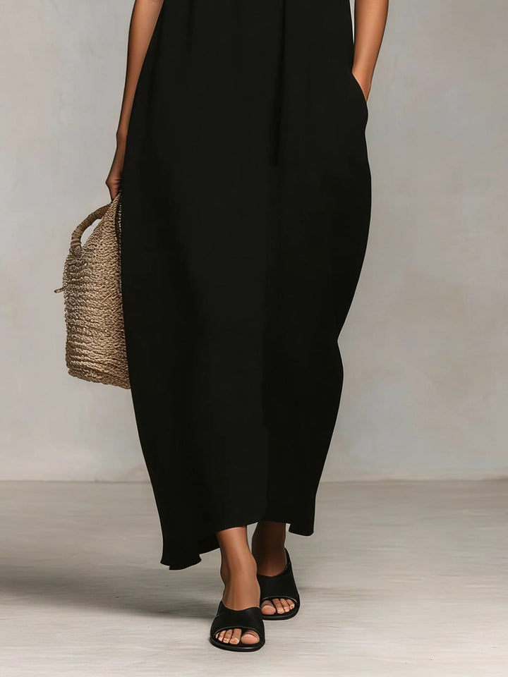 Mirelle™ | Vestido Maxi con Bloques de Color y Tirantes Espagueti