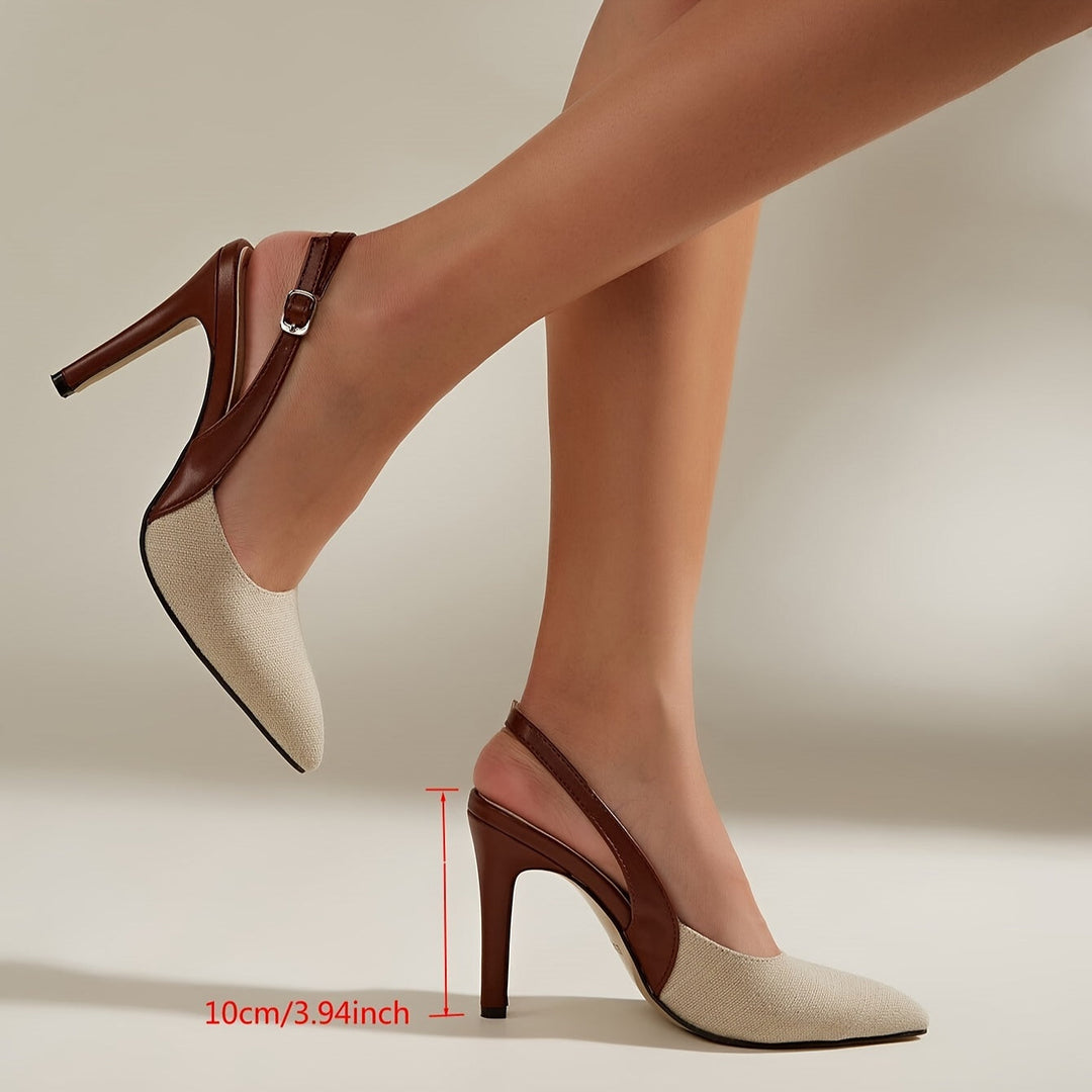 Amélie™ | Tacones Slingback con Color Contrastante