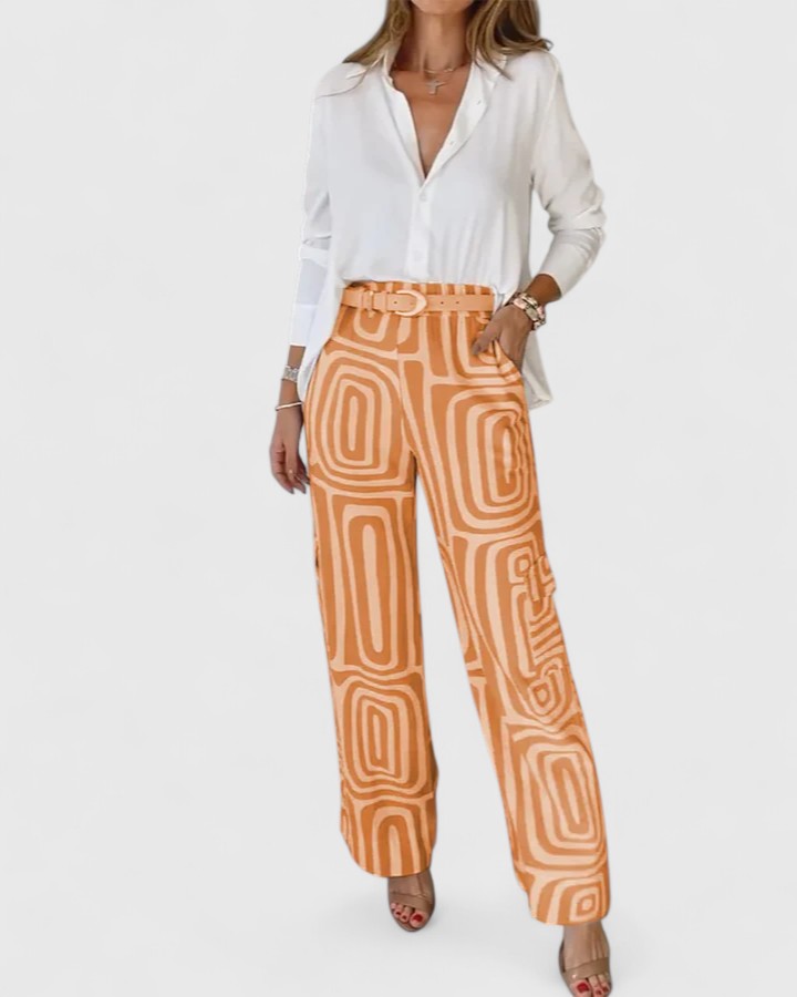 Kira | Conjunto elegante de dos piezas (INCLUYE UN CINTURÓN DE REGALO)
