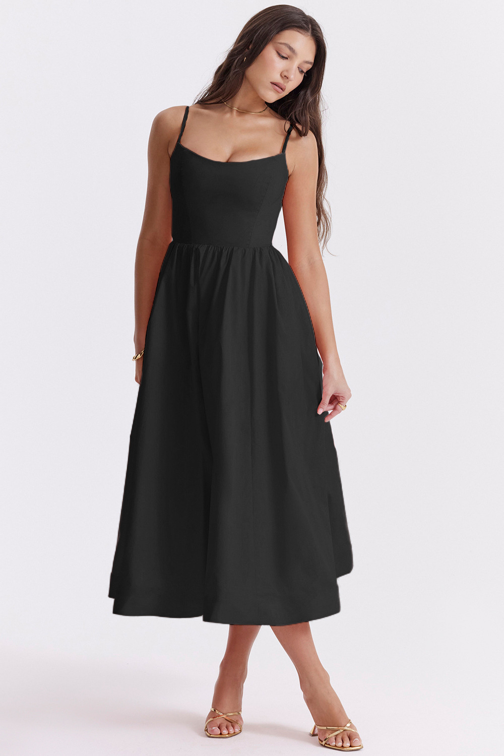 ESTELLE | Vestido Midi Verano Elegante Corsé