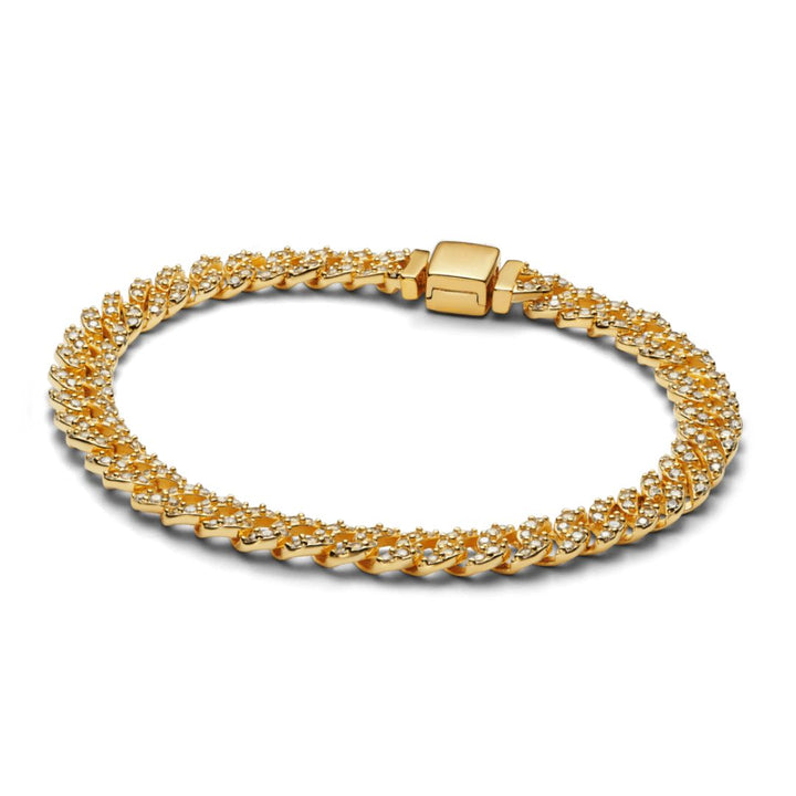 Pulsera cubana en moissanita