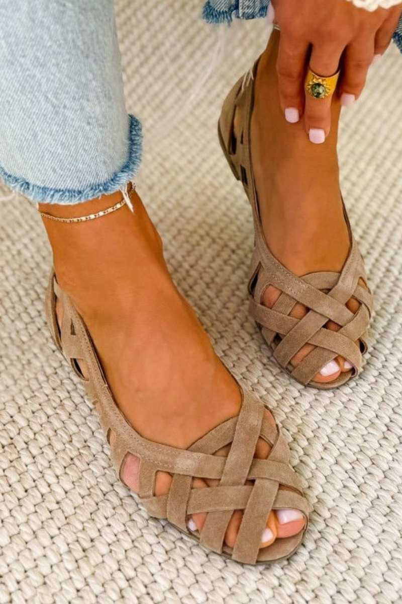 Sandalias trenzadas Caterina en colores alegres
