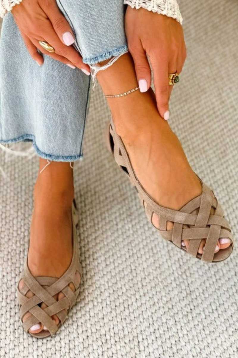 Sandalias trenzadas Caterina en colores alegres