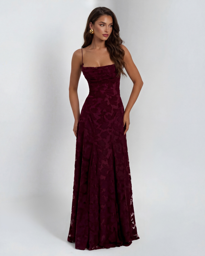 Sylvie | Vestido de Flores de Encaje
