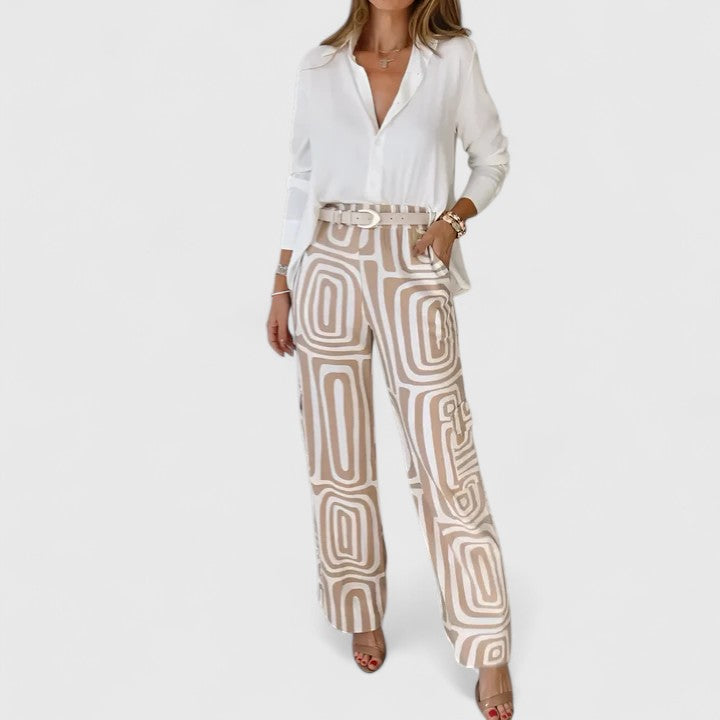Kira | Conjunto elegante de dos piezas (INCLUYE UN CINTURÓN DE REGALO)