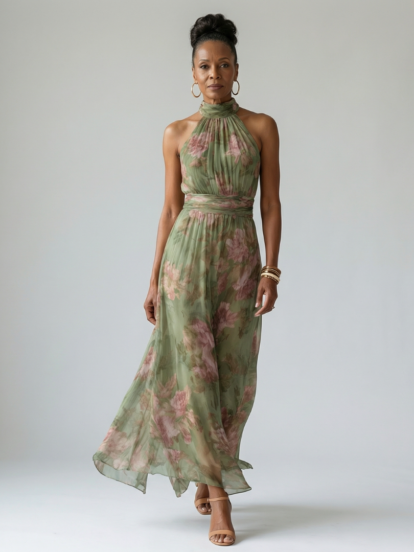 Naomi | Vestido Maxi de Espalda Descubierta