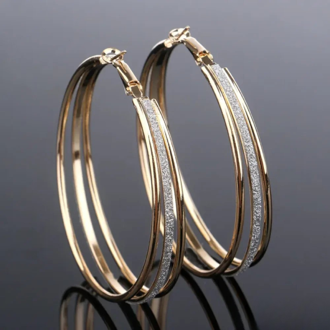 Aros retro dorados