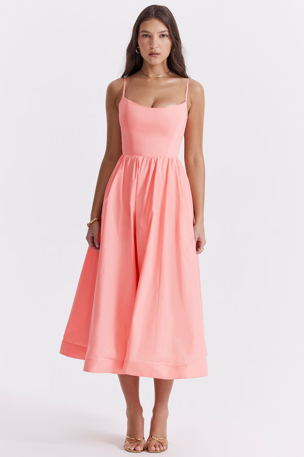 ESTELLE | Vestido Midi Verano Elegante Corsé