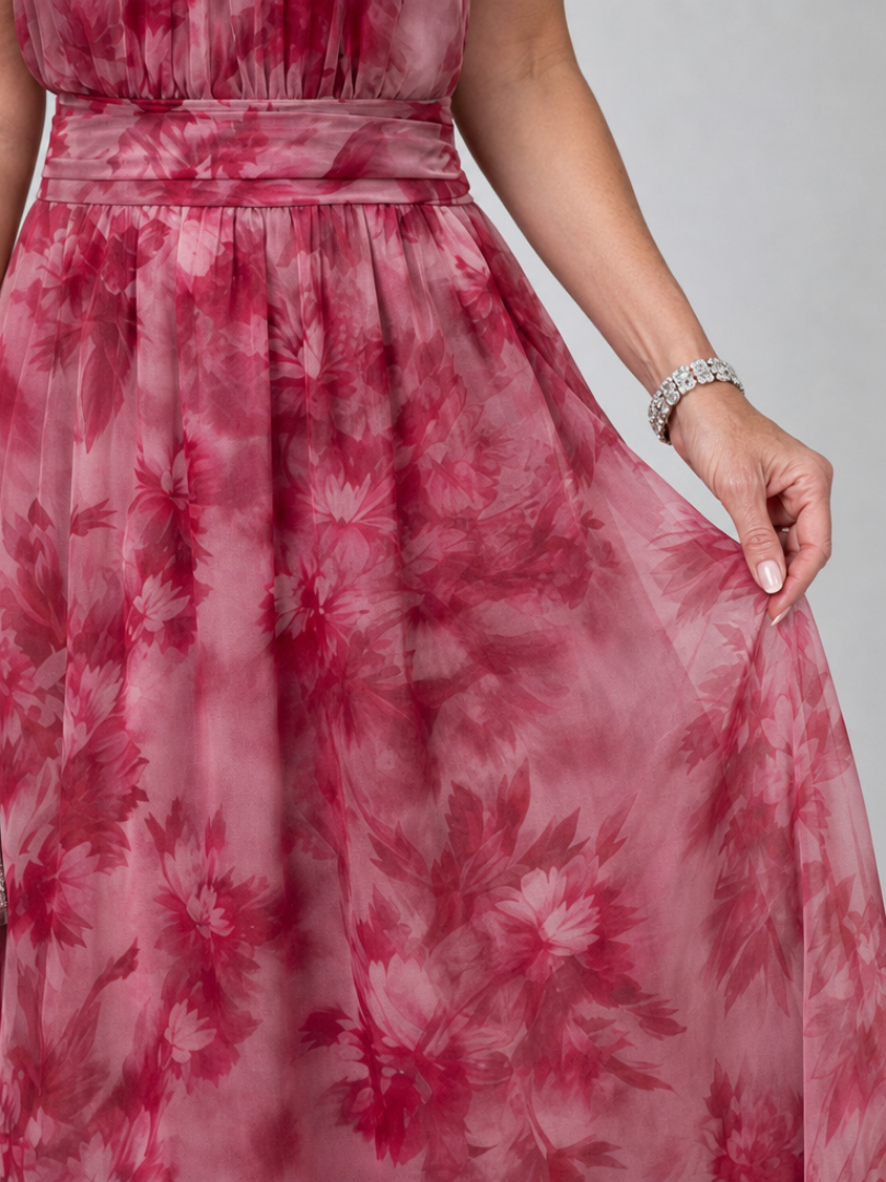 Avien | Vestido Midi con Escote Halter Suave