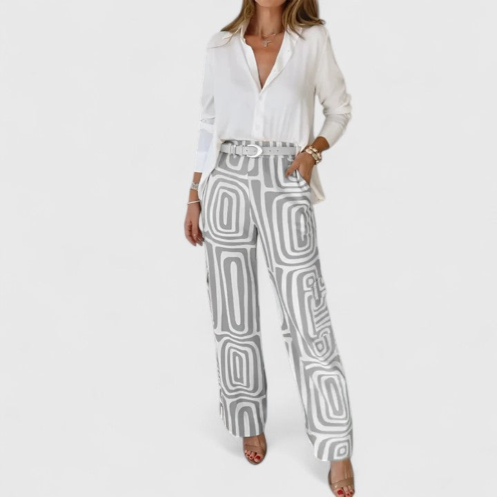 Kira | Conjunto elegante de dos piezas (INCLUYE UN CINTURÓN DE REGALO)