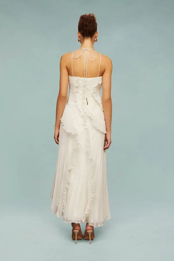LIYANA | Vestido con volantes en espiral
