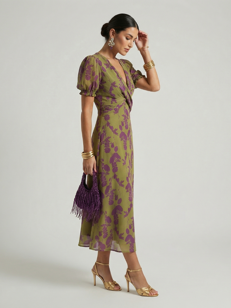 Virel | Vestido Midi Floral Casual