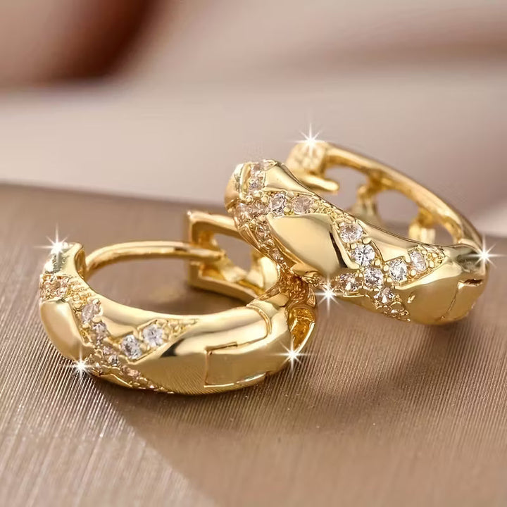 Pendientes de aro Luxe Radiance Intemporelle