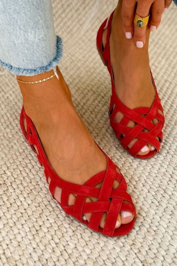 Sandalias trenzadas Caterina en colores alegres