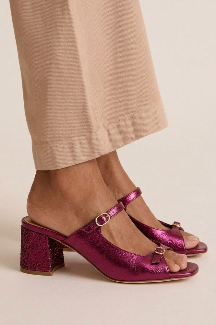 Sandalias elegantes Juliette con brillo