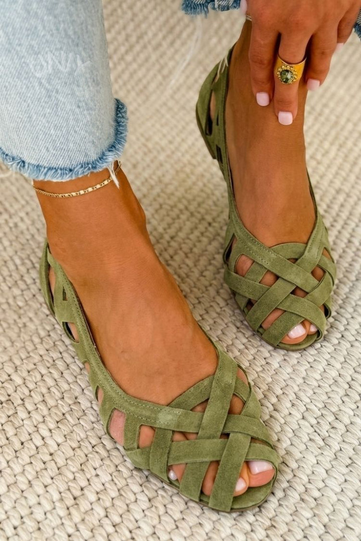 Sandalias trenzadas Caterina en colores alegres