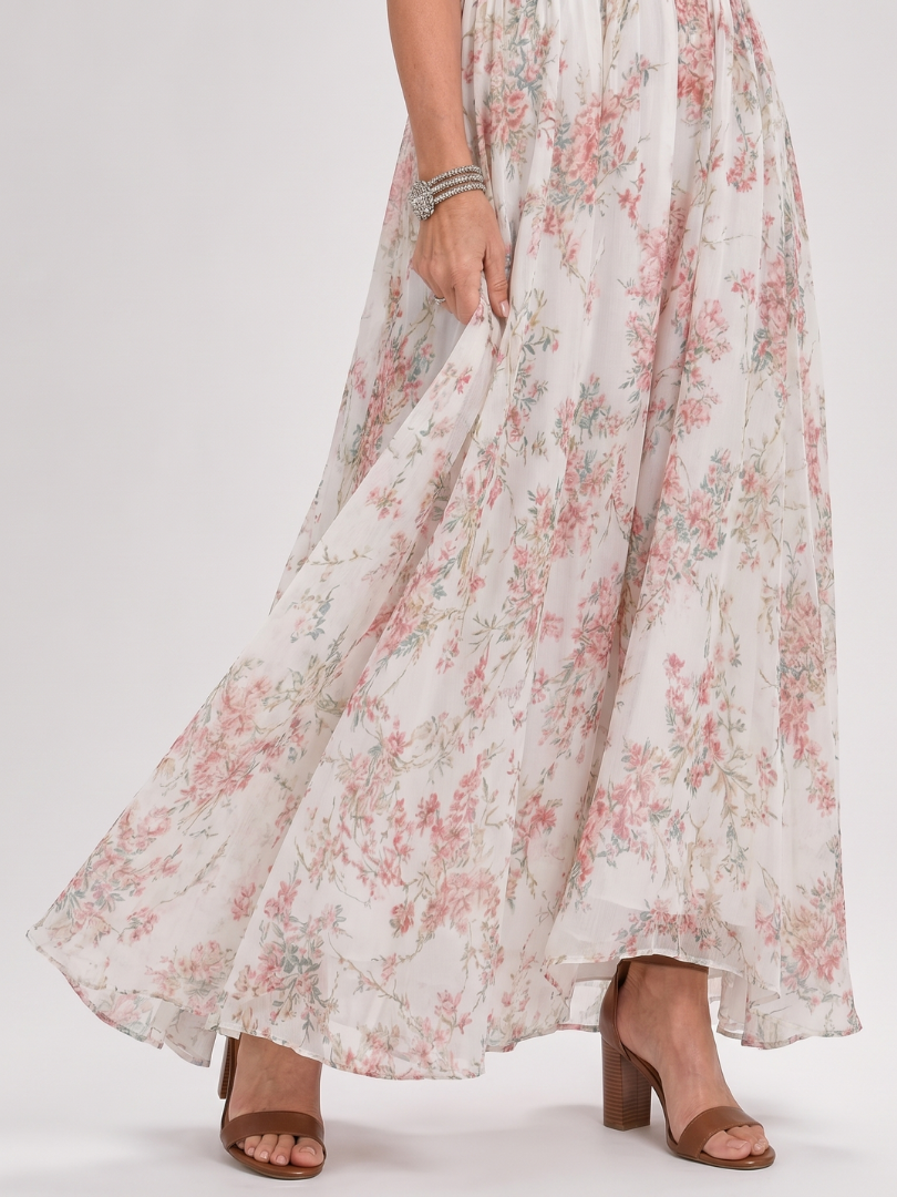 Guinevere | Vestido Midi con Estampado Floral