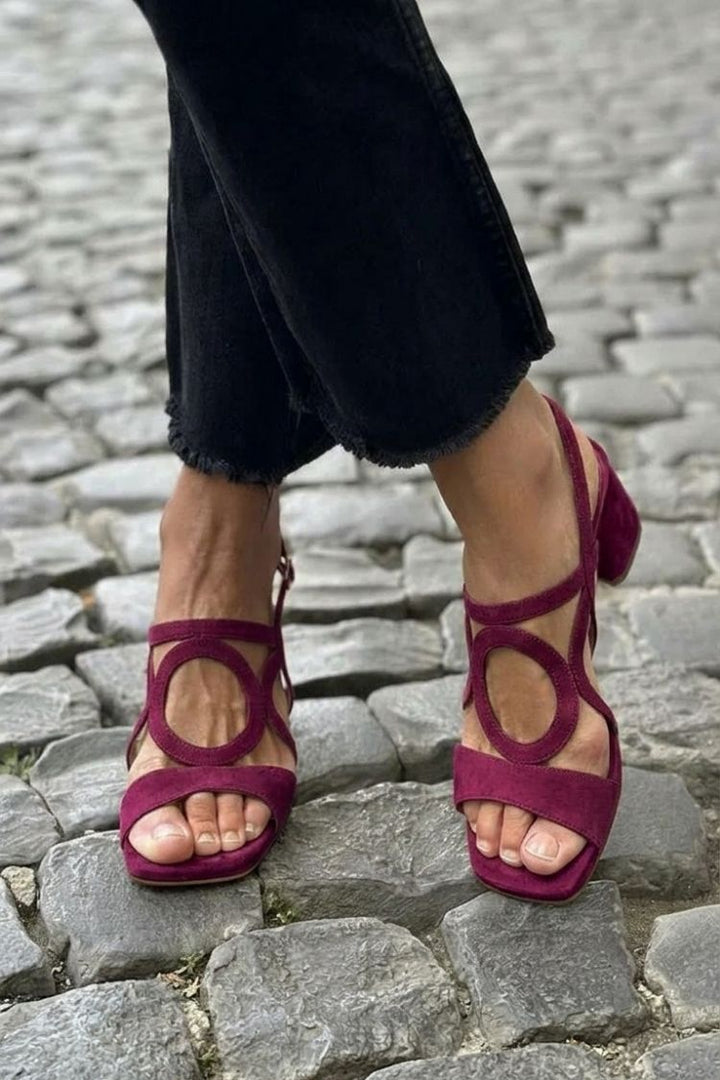 Sandalias Valentina con detalle decorativo redondo