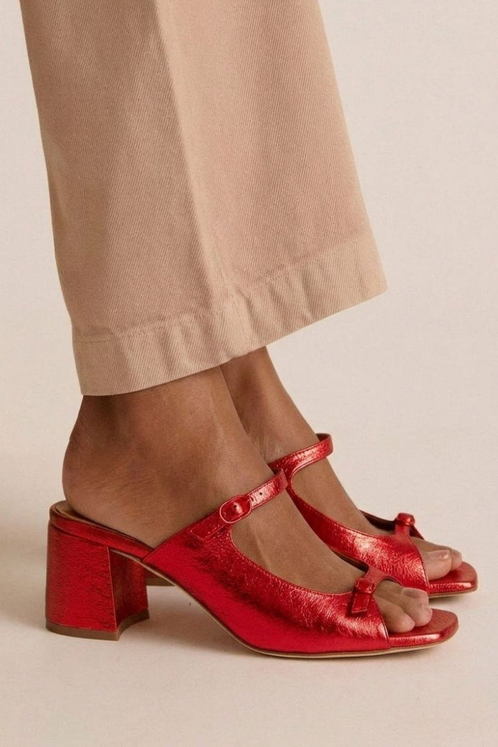Sandalias elegantes Juliette con brillo