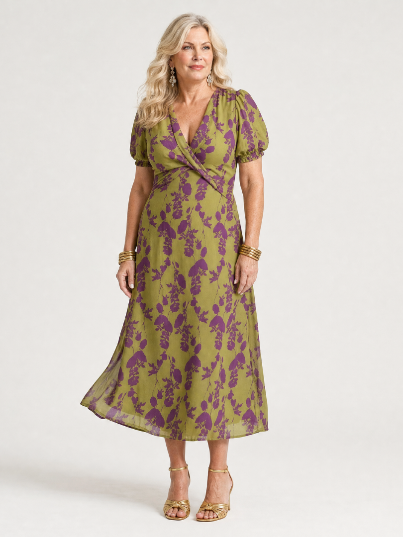 Virel | Vestido Midi Floral Casual