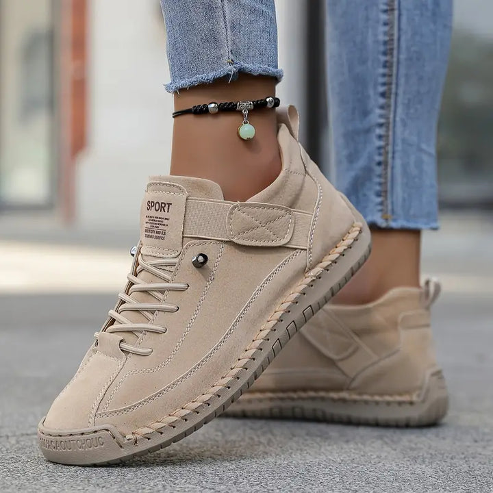 Gisela - Zapatos ortopédicos cómodos efecto cuero