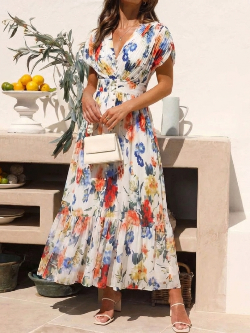 Savannah | Vestido midi plisado sin mangas