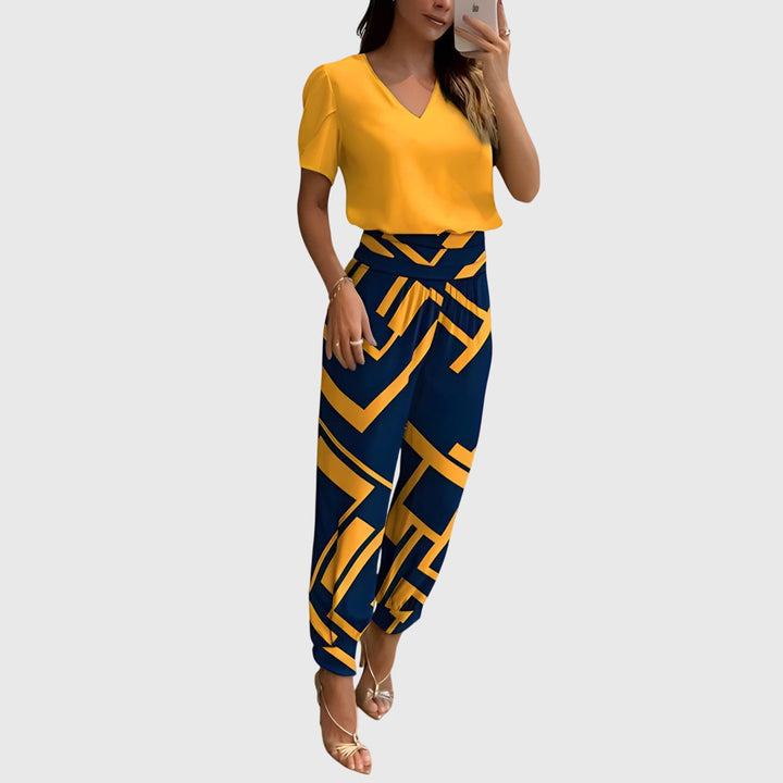 Jennifer™ | Conjunto de blusa y pantalón de moda