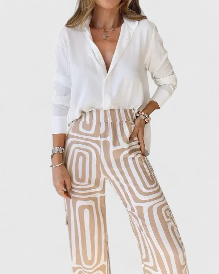 Kira | Conjunto elegante de dos piezas (INCLUYE UN CINTURÓN DE REGALO)