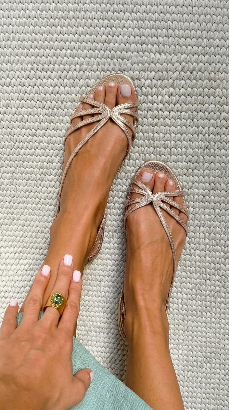 Sandalias doradas Camille