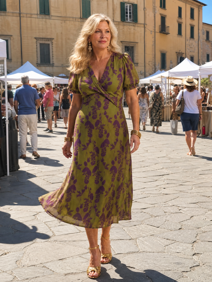 Virel | Vestido Midi Floral Casual