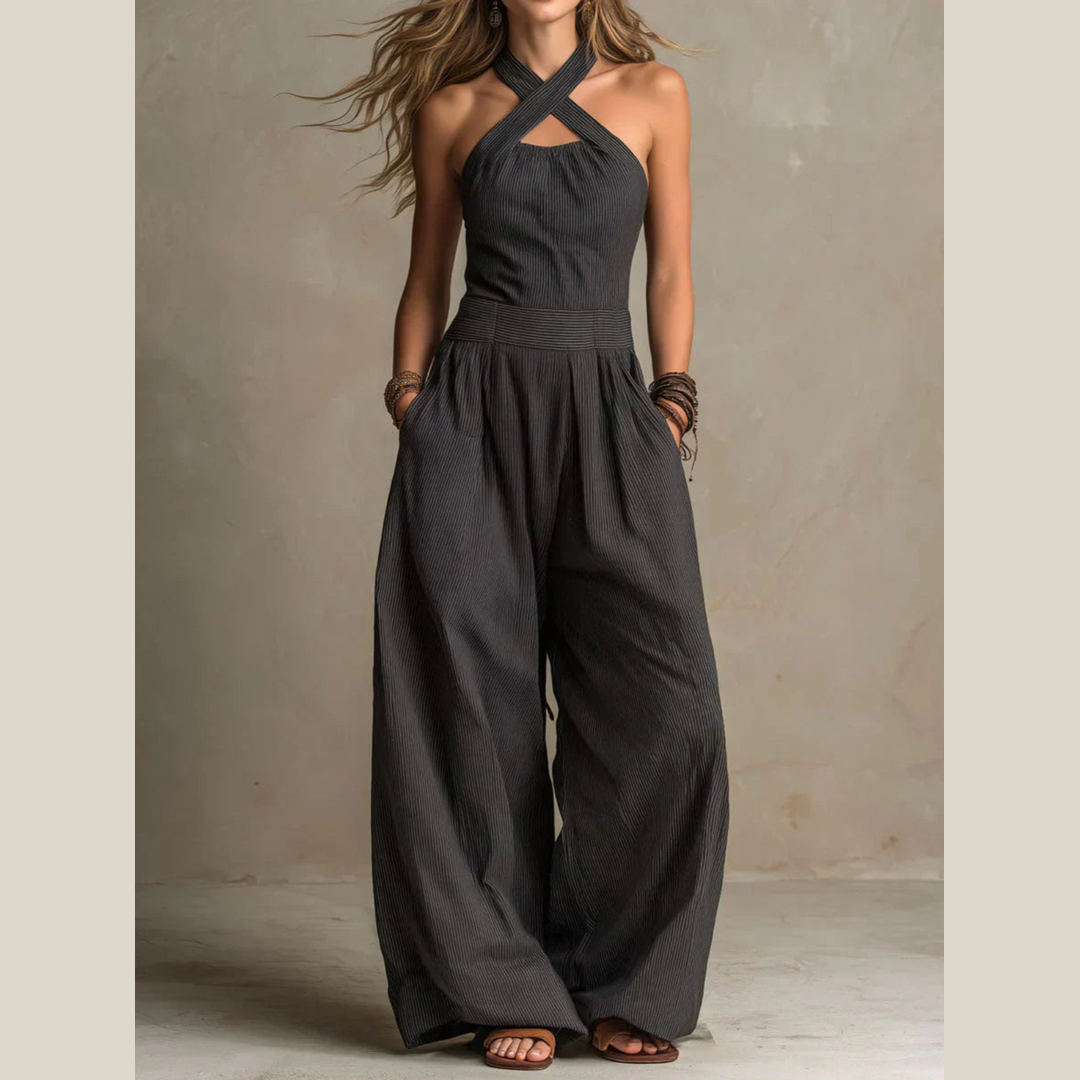 Adrienne | Elegante Mono con Escote Cruzado