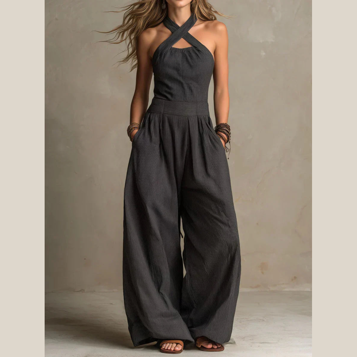 Adrienne | Elegante Mono con Escote Cruzado