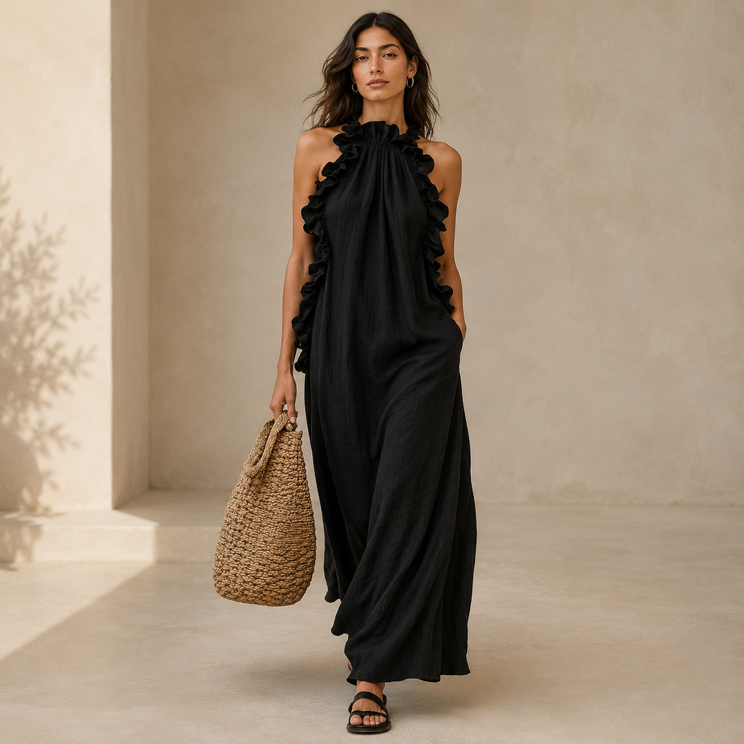 Gladys | Vestido Largo con Bolsillos