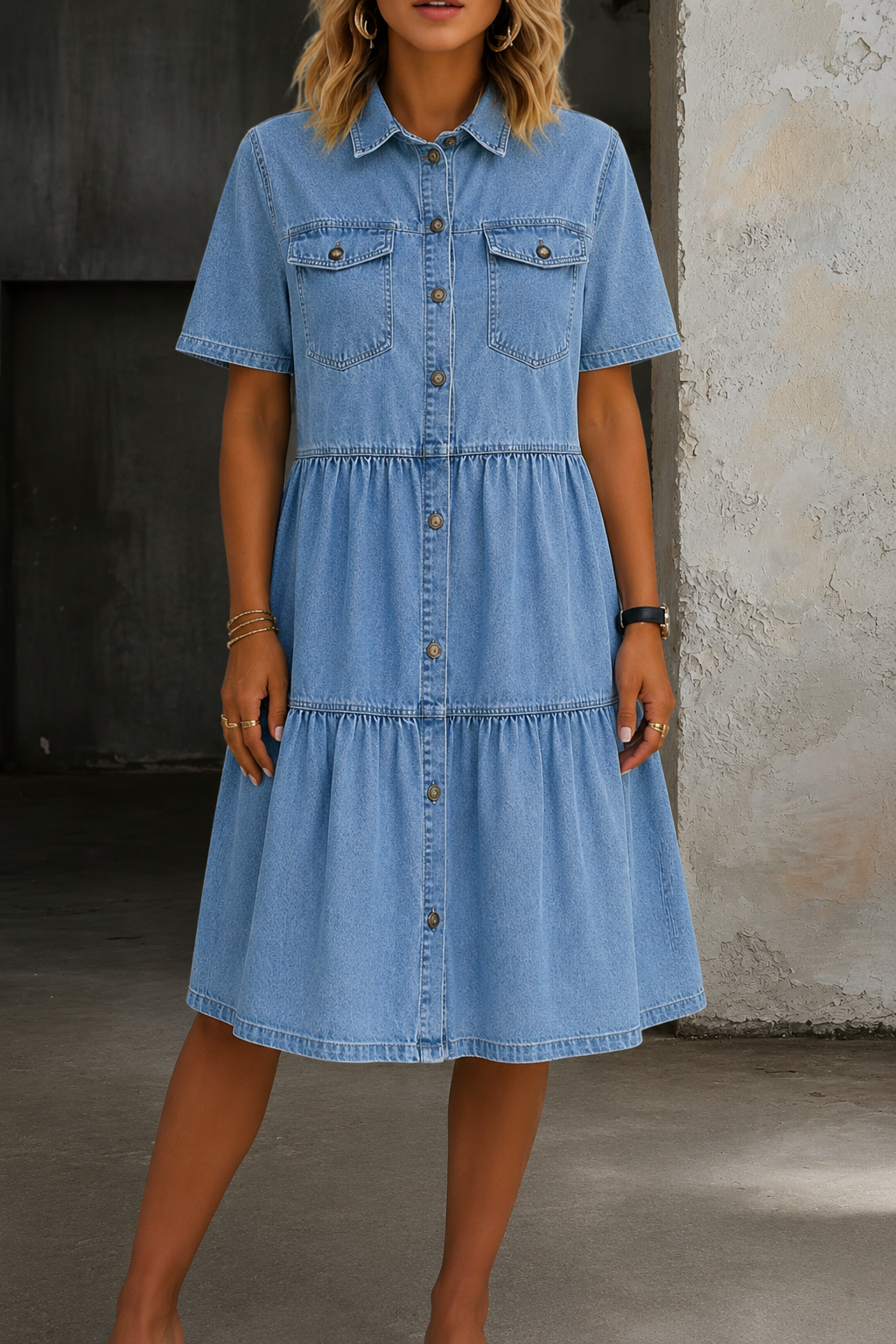 Sofía | Elegante vestido de mezclilla casual