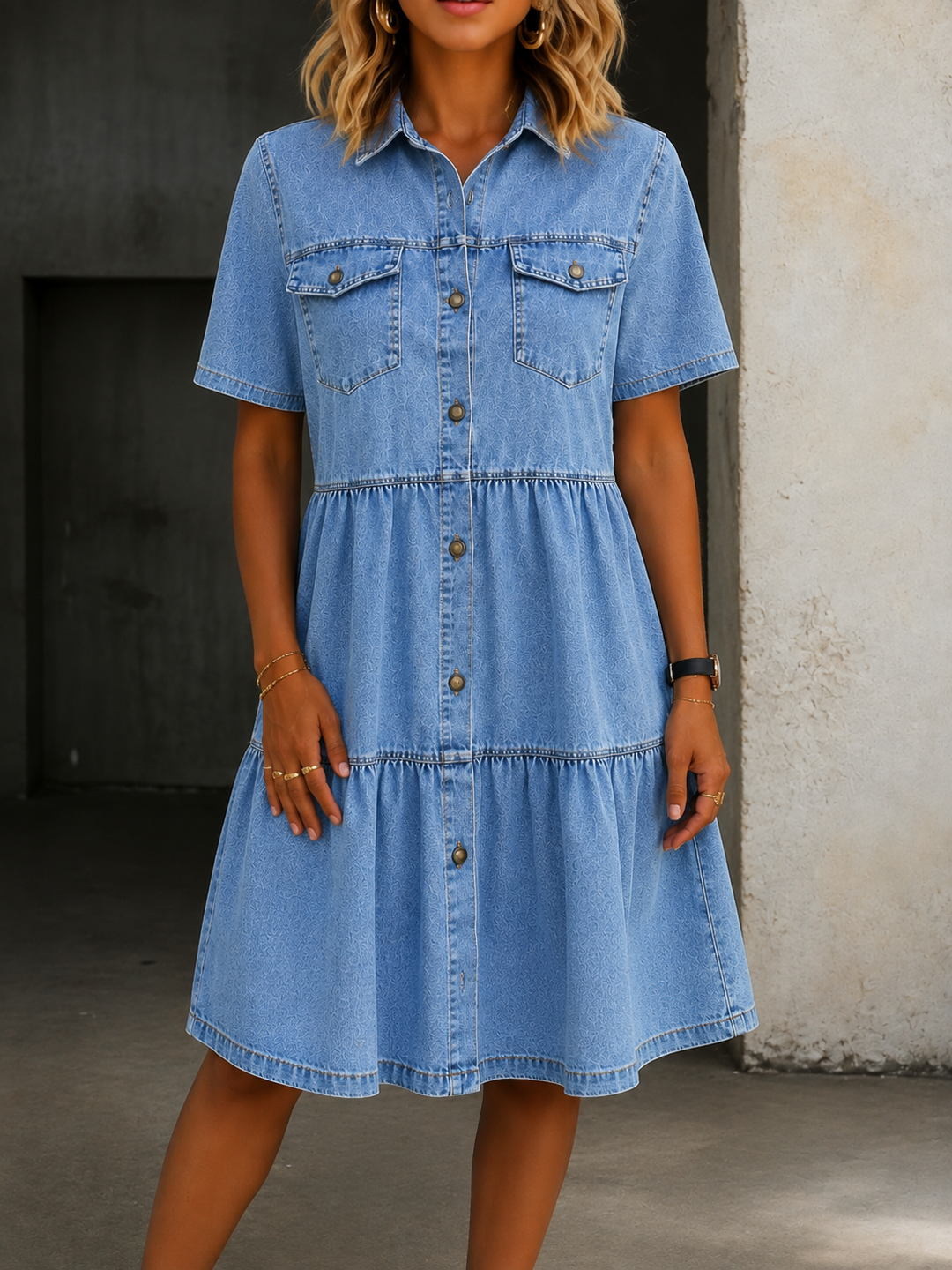 Sofía | Elegante vestido de mezclilla casual