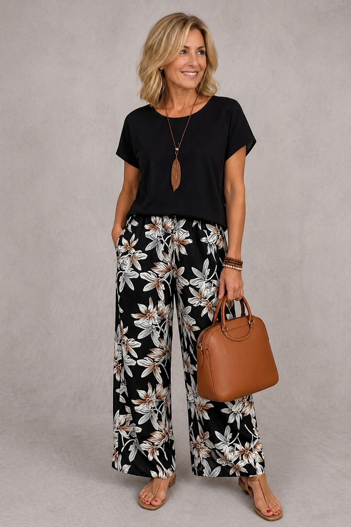 Rosie | Elegante Conjunto Floral de Dos Piezas