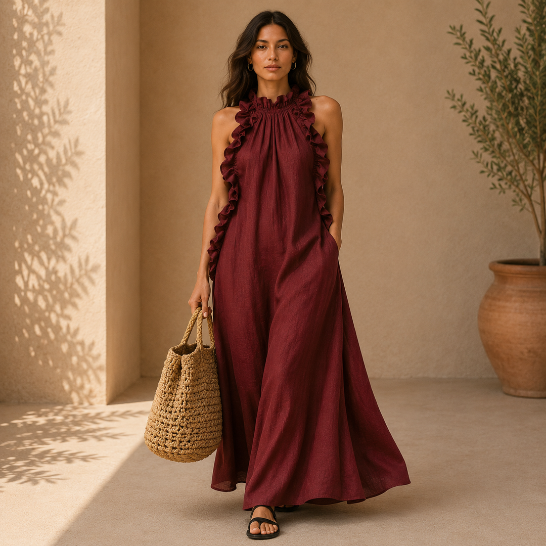 Gladys | Vestido Largo con Bolsillos