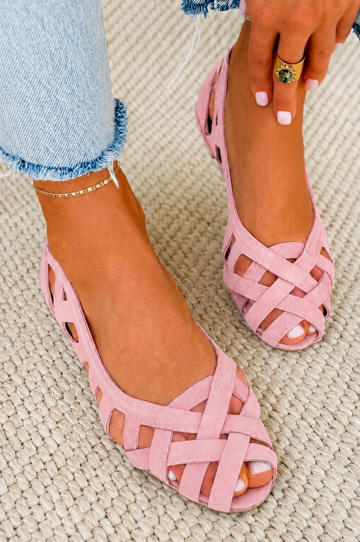 Sandalias trenzadas Caterina en colores alegres