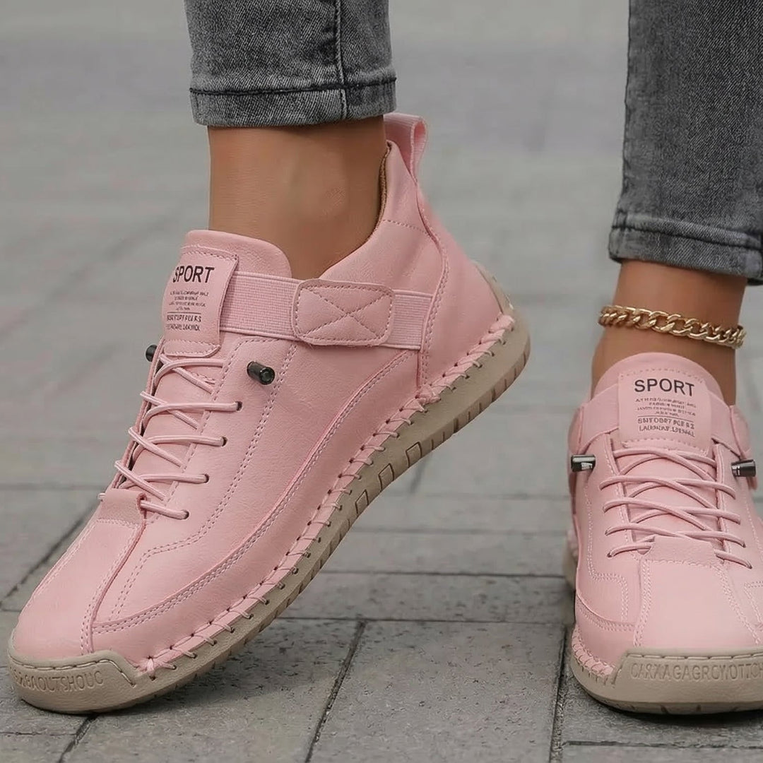 Gisela - Zapatos ortopédicos cómodos efecto cuero