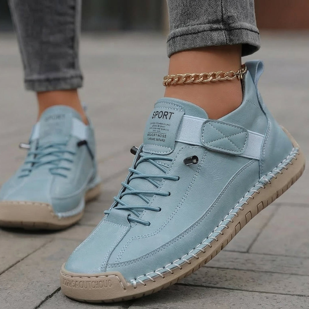 Gisela - Zapatos ortopédicos cómodos efecto cuero