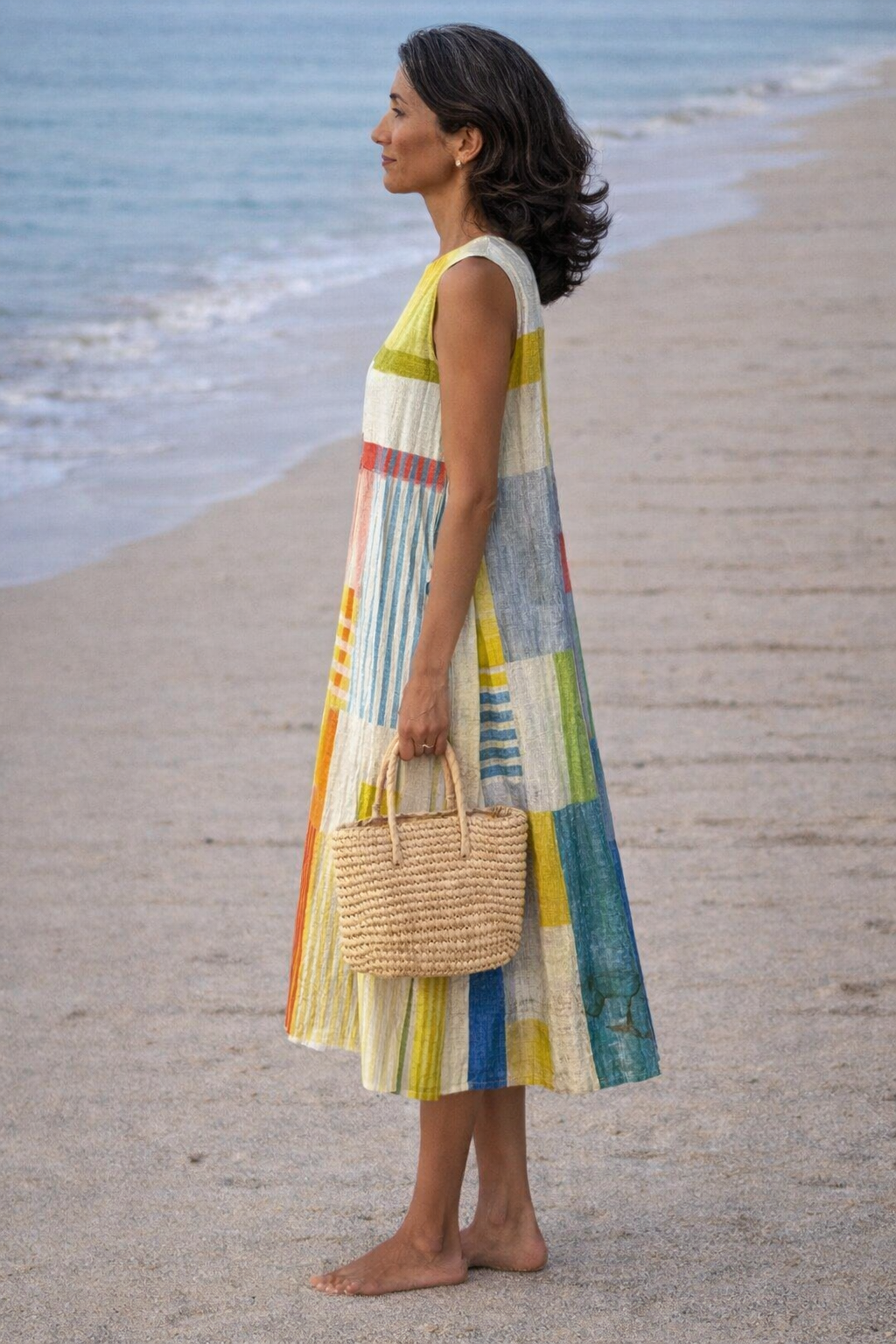 Eva | Vestido Midi Geométrico