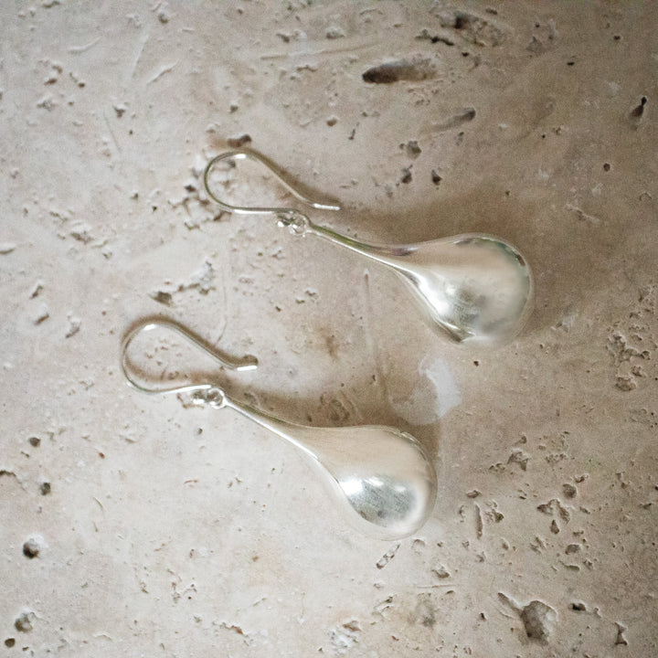 Pendientes Colgantes en Forma de Gota de Plata Esterlina 925
