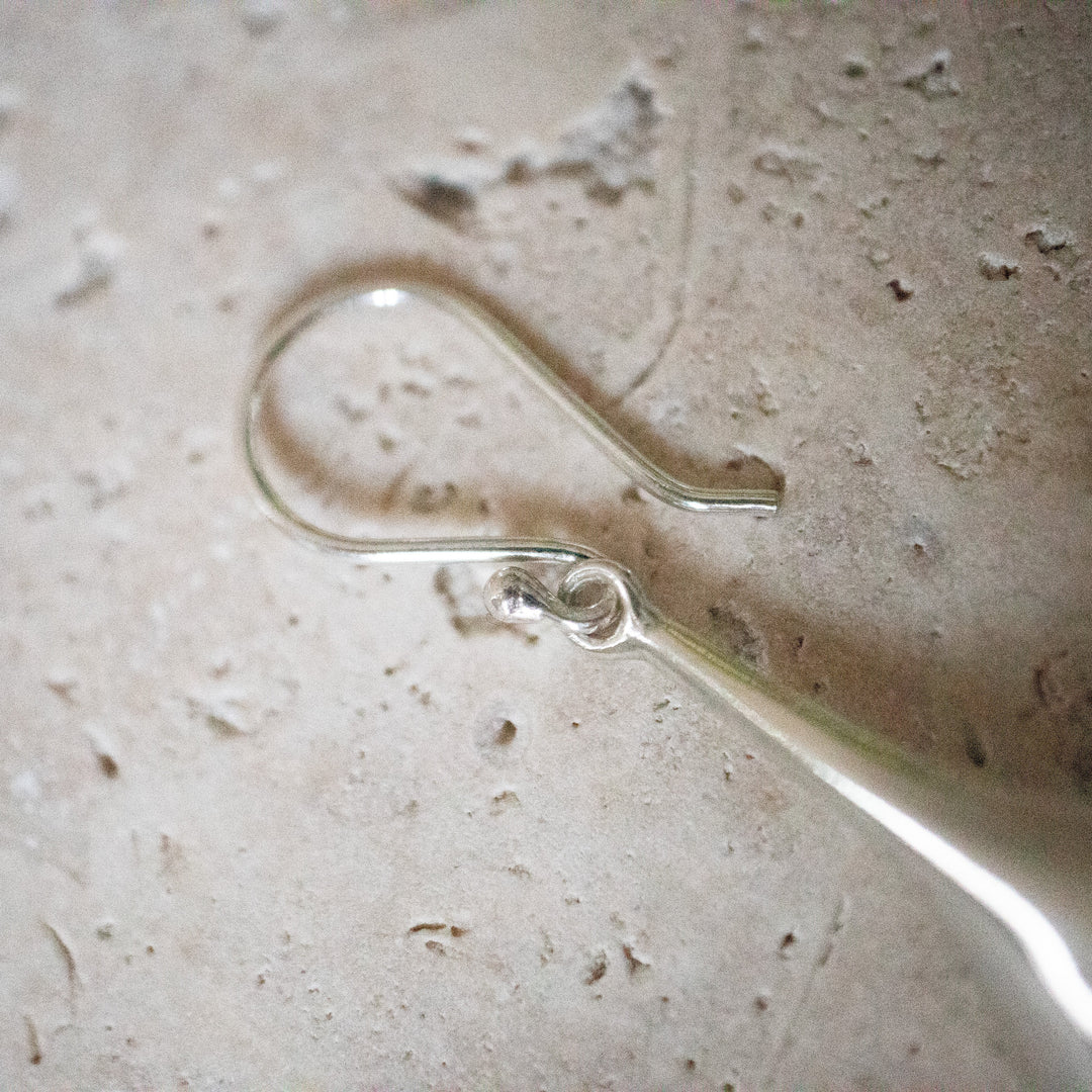 Pendientes Colgantes en Forma de Gota de Plata Esterlina 925