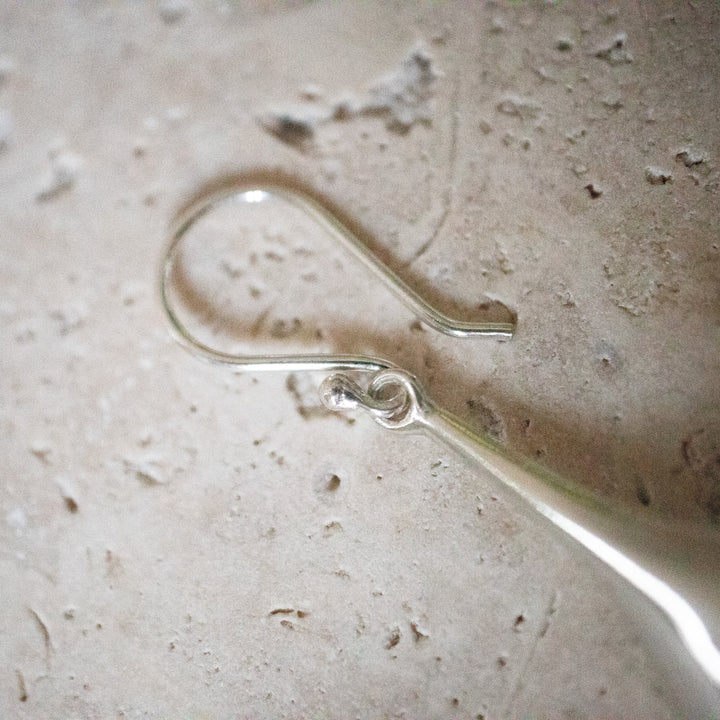 Pendientes Colgantes en Forma de Gota de Plata Esterlina 925