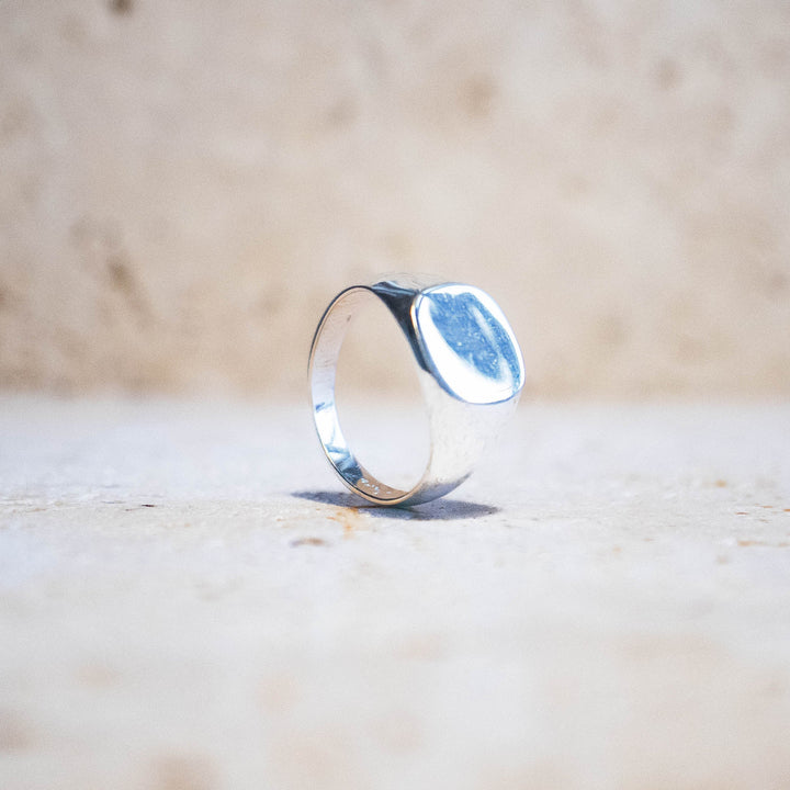 Anillo de sello de plata esterlina 925 hecho a mano