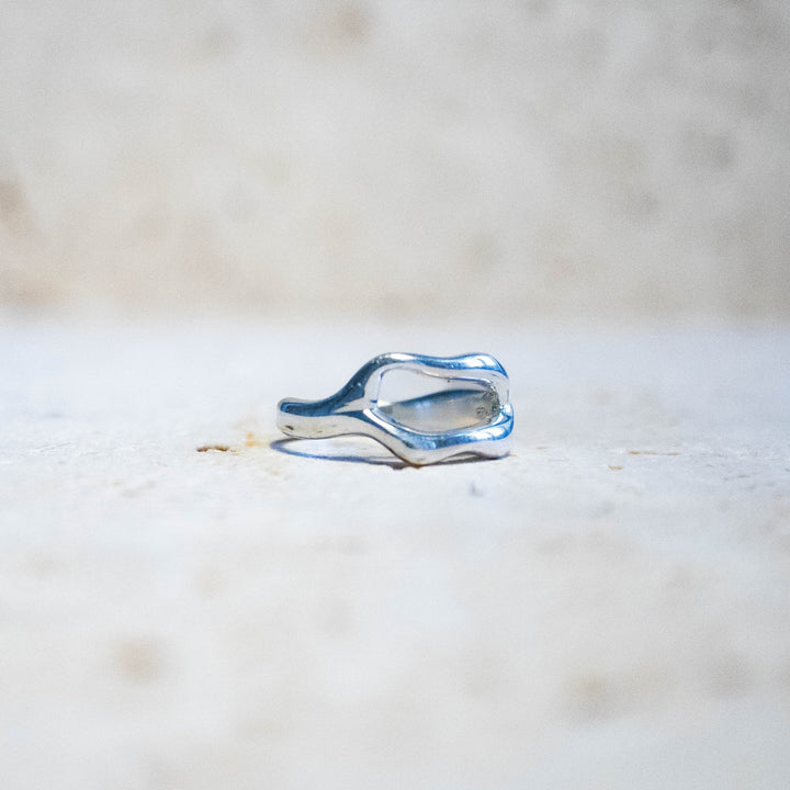 Anillo orgánico de plata esterlina 925 – hecho a mano