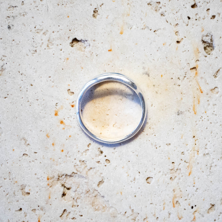 Anillo orgánico de plata esterlina 925 – hecho a mano