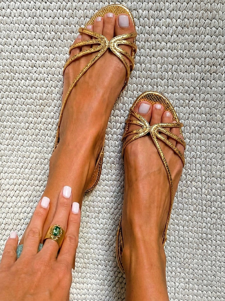 SANDALIAS DORADAS™