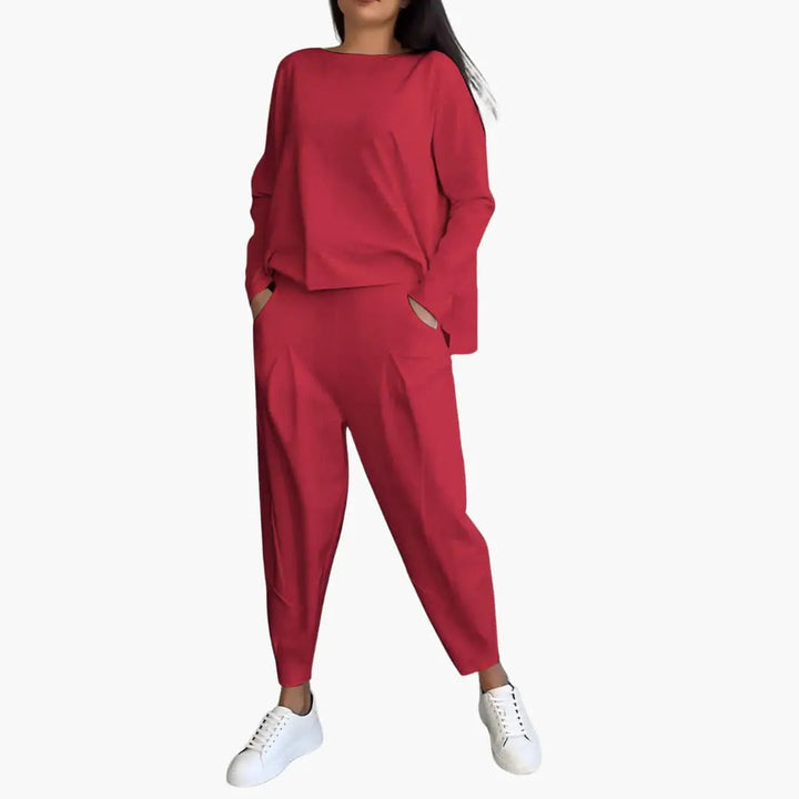 Thea | Conjunto de dos piezas con cuello redondo