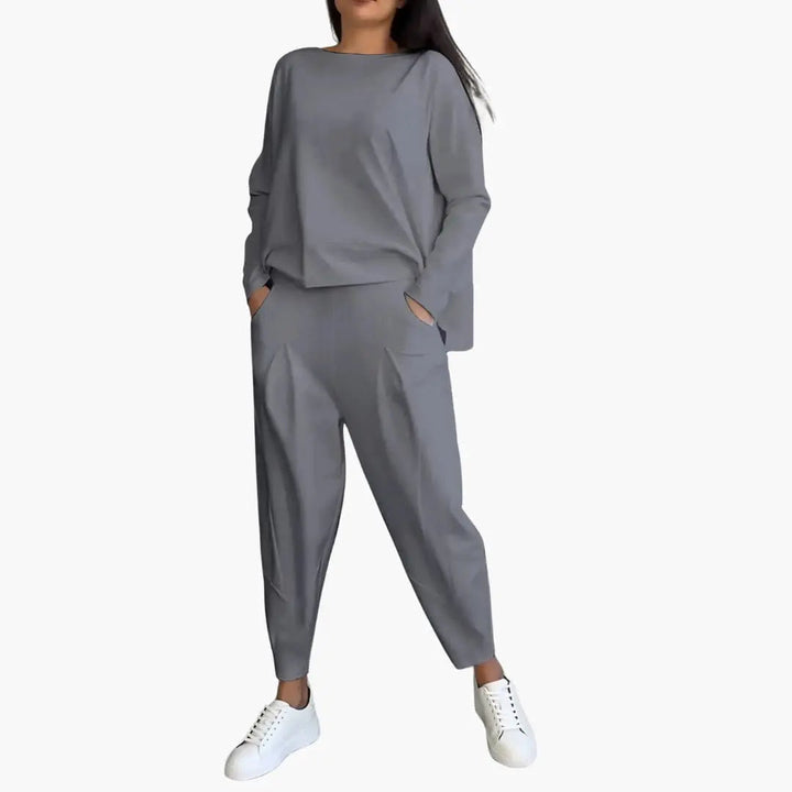 Thea | Conjunto de dos piezas con cuello redondo